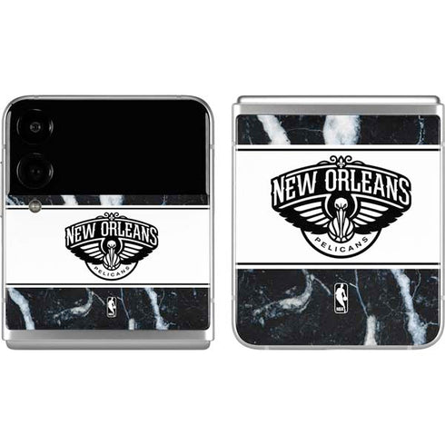 NBA New Orleans Pelicans Marble Galaxy Z Flip4 5G Skin