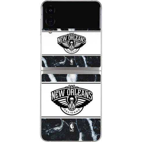 NBA New Orleans Pelicans Marble Galaxy Z Flip4 5G Skin