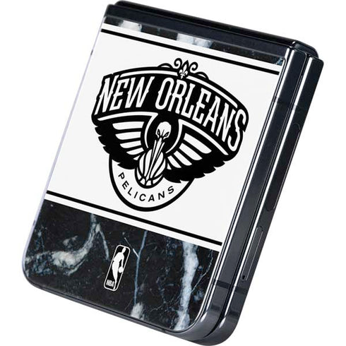 NBA New Orleans Pelicans Marble Galaxy Z Flip5 5G Skin