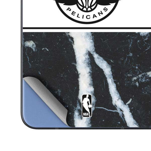 NBA New Orleans Pelicans Marble Galaxy Z Fold5 5G Skin
