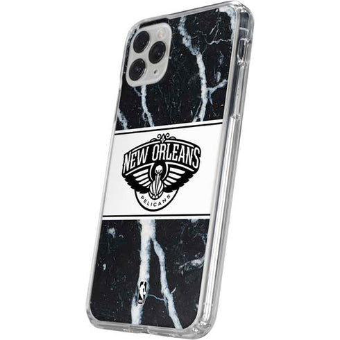 NBA New Orleans Pelicans Marble iPhone 11 Pro Clear Case
