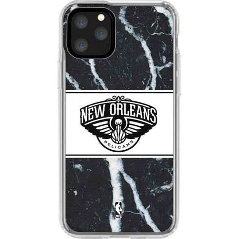 NBA New Orleans Pelicans Marble iPhone 11 Pro Clear Case