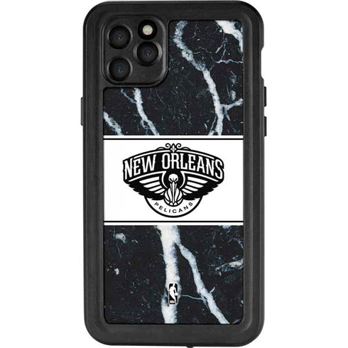 NBA New Orleans Pelicans Marble iPhone 11 Pro Max Waterproof Case