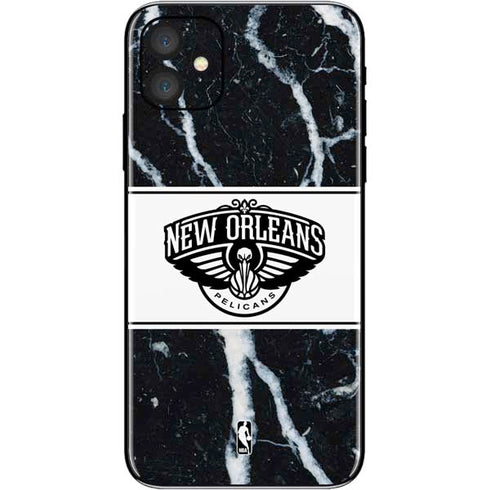NBA New Orleans Pelicans Marble iPhone 11 Skin