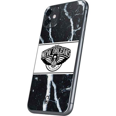 NBA New Orleans Pelicans Marble iPhone 11 Skin