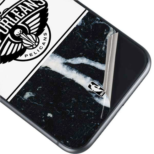 NBA New Orleans Pelicans Marble iPhone 11 Skin