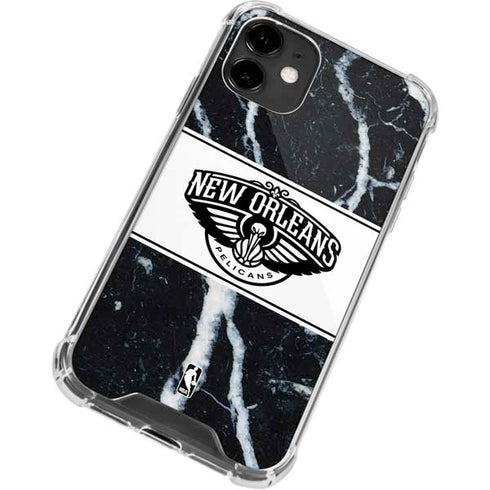 NBA New Orleans Pelicans Marble iPhone 12 Mini Clear Case