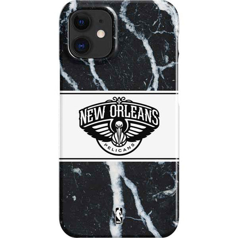 NBA New Orleans Pelicans Marble iPhone 12 Mini Lite Case