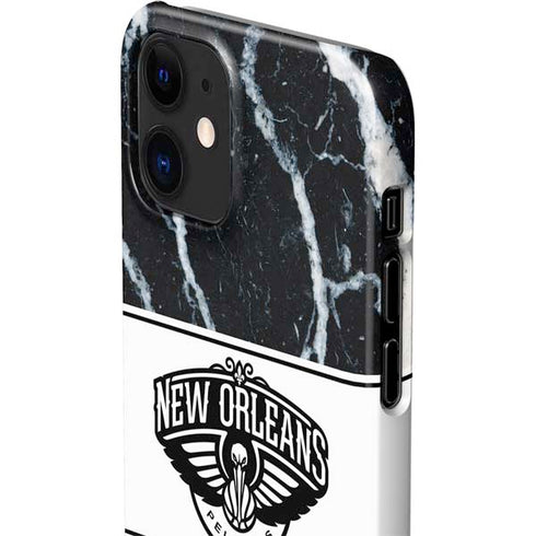 NBA New Orleans Pelicans Marble iPhone 12 Mini Lite Case