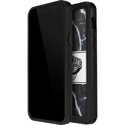 NBA New Orleans Pelicans Marble iPhone 12 Mini Waterproof Case