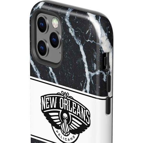 NBA New Orleans Pelicans Marble iPhone 12 Pro Impact Case