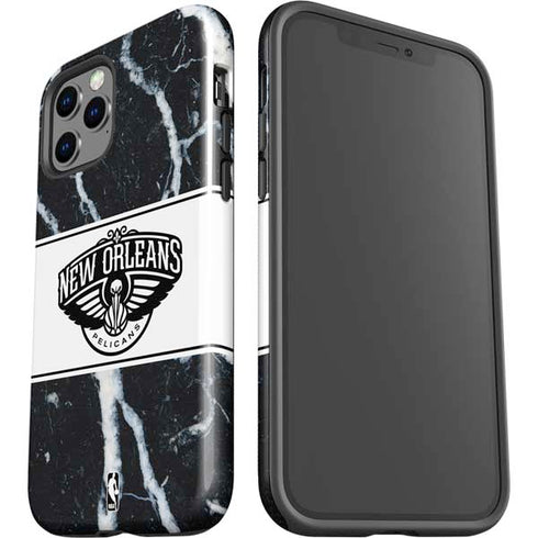 NBA New Orleans Pelicans Marble iPhone 12 Pro Impact Case