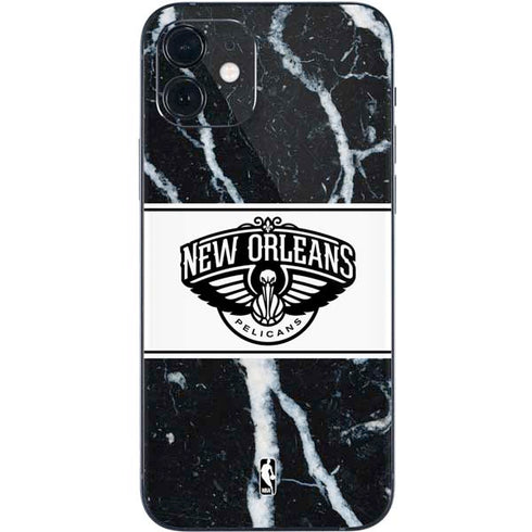 NBA New Orleans Pelicans Marble iPhone 12 Skin