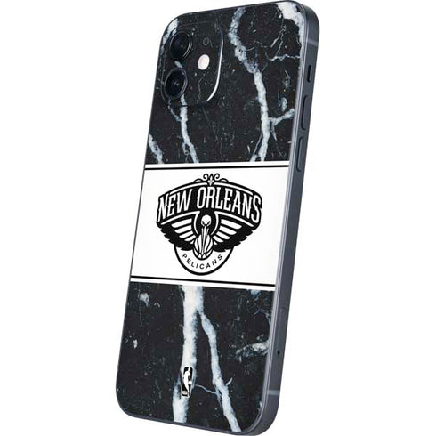 NBA New Orleans Pelicans Marble iPhone 12 Skin
