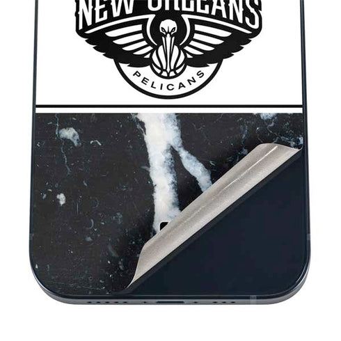 NBA New Orleans Pelicans Marble iPhone 12 Skin
