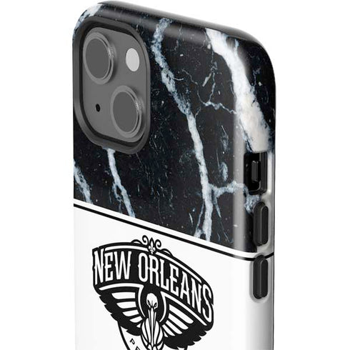 NBA New Orleans Pelicans Marble iPhone 13 Impact Case