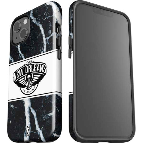 NBA New Orleans Pelicans Marble iPhone 13 Impact Case