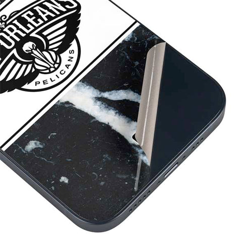 NBA New Orleans Pelicans Marble iPhone 13 Mini Skin