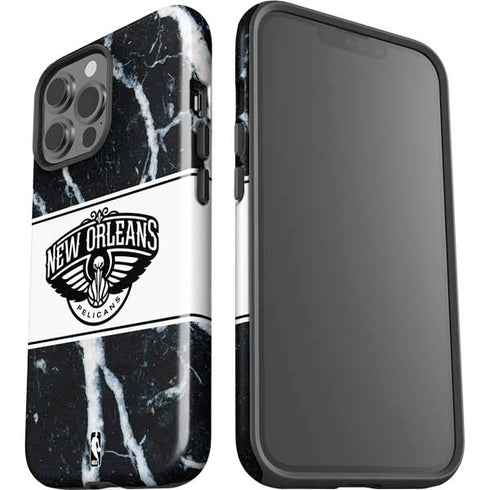 NBA New Orleans Pelicans Marble iPhone 13 Pro Max Impact Case