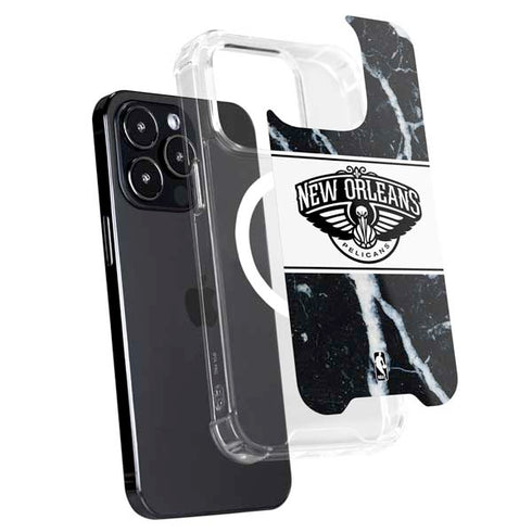 NBA New Orleans Pelicans Marble iPhone 13 Pro Max MagSafe Case