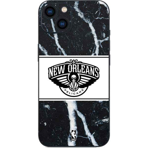 NBA New Orleans Pelicans Marble iPhone 13 Skin
