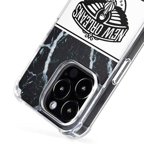 NBA New Orleans Pelicans Marble iPhone 14 Pro Max MagSafe Case