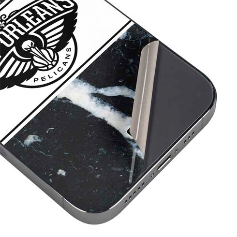 NBA New Orleans Pelicans Marble iPhone 14 Pro Skin
