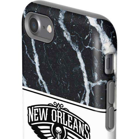 NBA New Orleans Pelicans Marble iPhone SE (2nd & 3rd Gen) Pro Case
