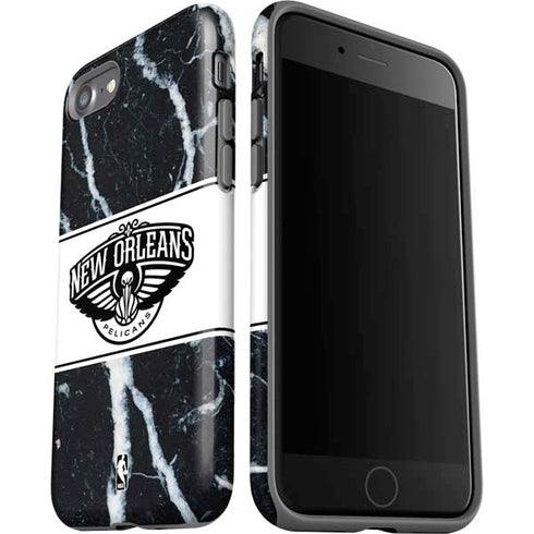 NBA New Orleans Pelicans Marble iPhone SE (2nd & 3rd Gen) Pro Case