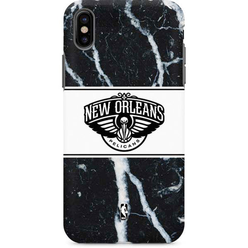NBA New Orleans Pelicans Marble iPhone X Pro Case
