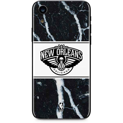 NBA New Orleans Pelicans Marble iPhone XR Skin