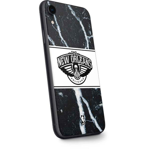 NBA New Orleans Pelicans Marble iPhone XR Skin