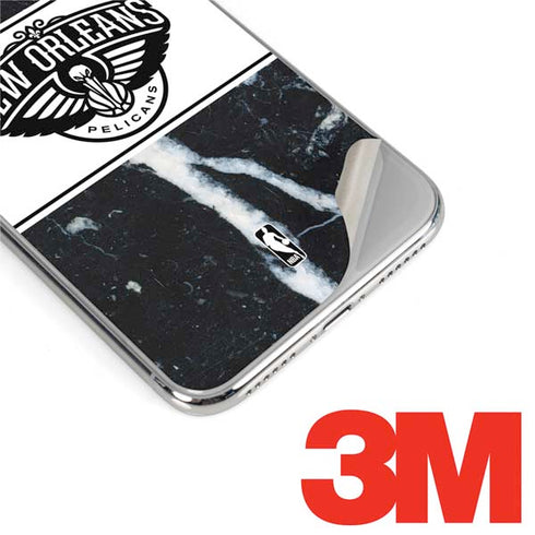 NBA New Orleans Pelicans Marble iPhone XR Skin