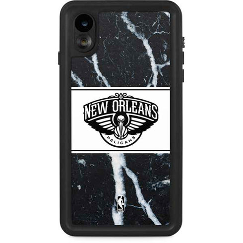 NBA New Orleans Pelicans Marble iPhone XR Waterproof Case