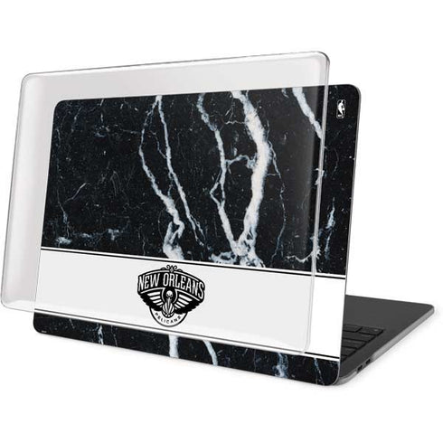 NBA New Orleans Pelicans Marble MacBook Pro 16in (2019-20) Case plus Skin