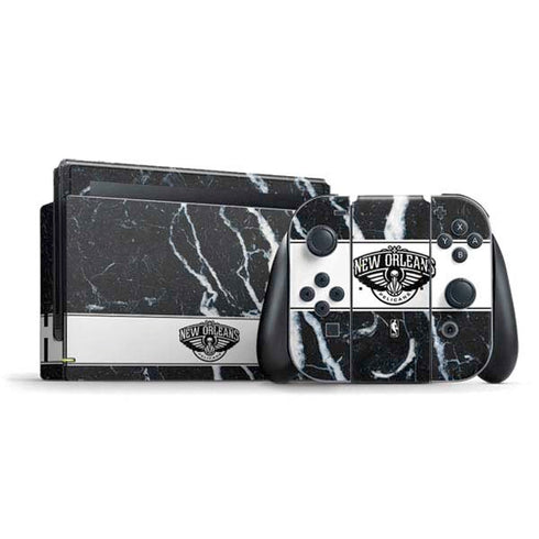 NBA New Orleans Pelicans Marble Nintendo Switch Bundle Skin