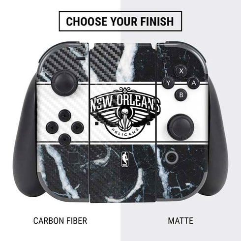 NBA New Orleans Pelicans Marble Nintendo Switch Bundle Skin