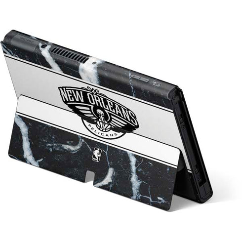 NBA New Orleans Pelicans Marble Nintendo Switch OLED (2021) Skin