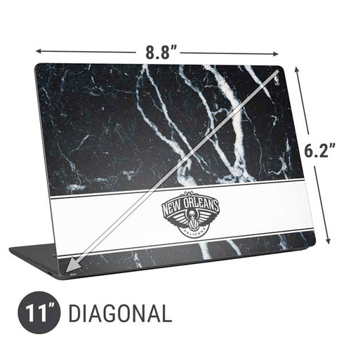 NBA New Orleans Pelicans Marble Universal Laptop 11in (8.8 x 6.2in) Skin