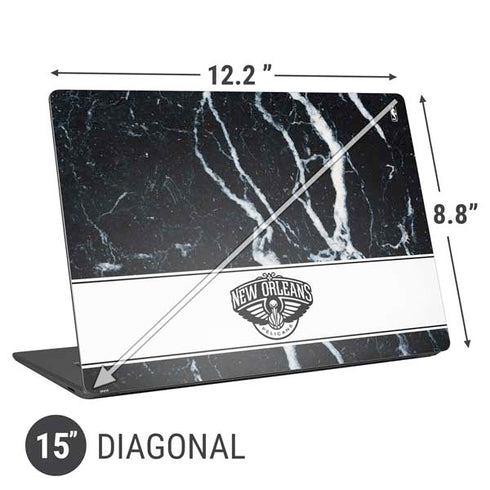 NBA New Orleans Pelicans Marble Universal Laptop 15in (12.2 x 8.8in) Skin