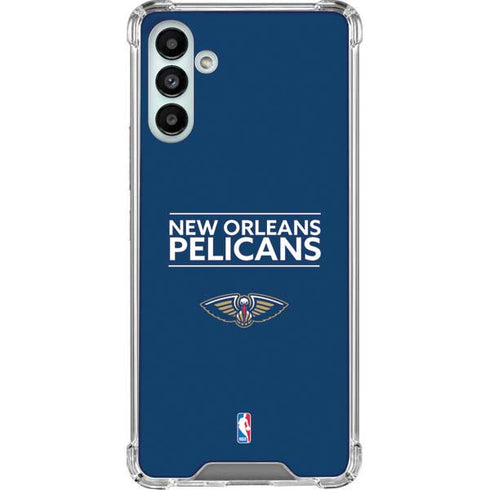 NBA New Orleans Pelicans Standard - Blue Galaxy A13 5G Clear Case