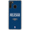 NBA New Orleans Pelicans Standard - Blue Galaxy A21 Clear Case