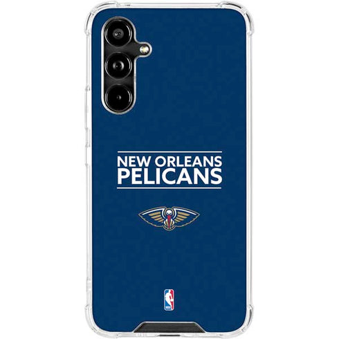 NBA New Orleans Pelicans Standard - Blue Galaxy A54 5G Clear Case