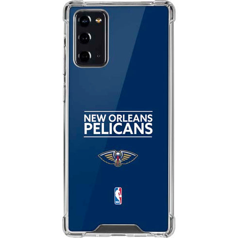 NBA New Orleans Pelicans Standard - Blue Galaxy Note20 5G Clear Case
