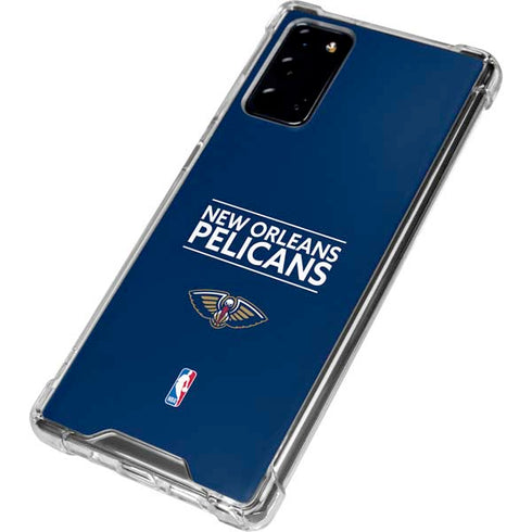 NBA New Orleans Pelicans Standard - Blue Galaxy Note20 5G Clear Case