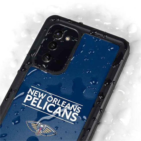 NBA New Orleans Pelicans Standard - Blue Galaxy Note20 5G Waterproof Case