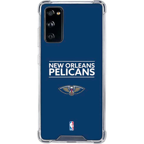 NBA New Orleans Pelicans Standard - Blue Galaxy S20 FE Clear Case