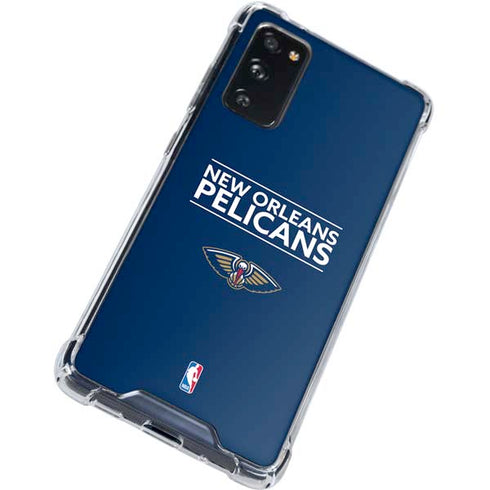 NBA New Orleans Pelicans Standard - Blue Galaxy S20 FE Clear Case