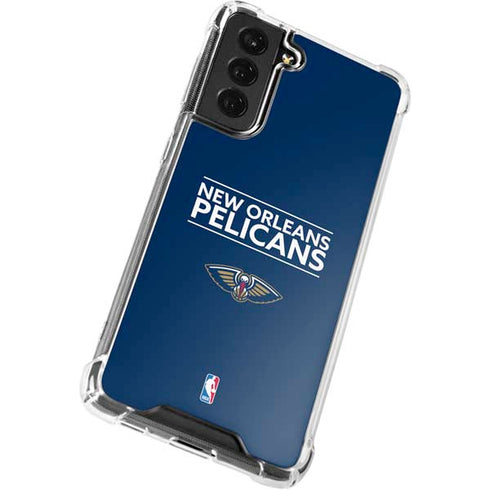 NBA New Orleans Pelicans Standard - Blue Galaxy S21 FE Clear Case
