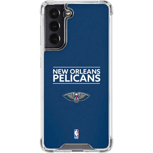 NBA New Orleans Pelicans Standard - Blue Galaxy S22 Clear Case